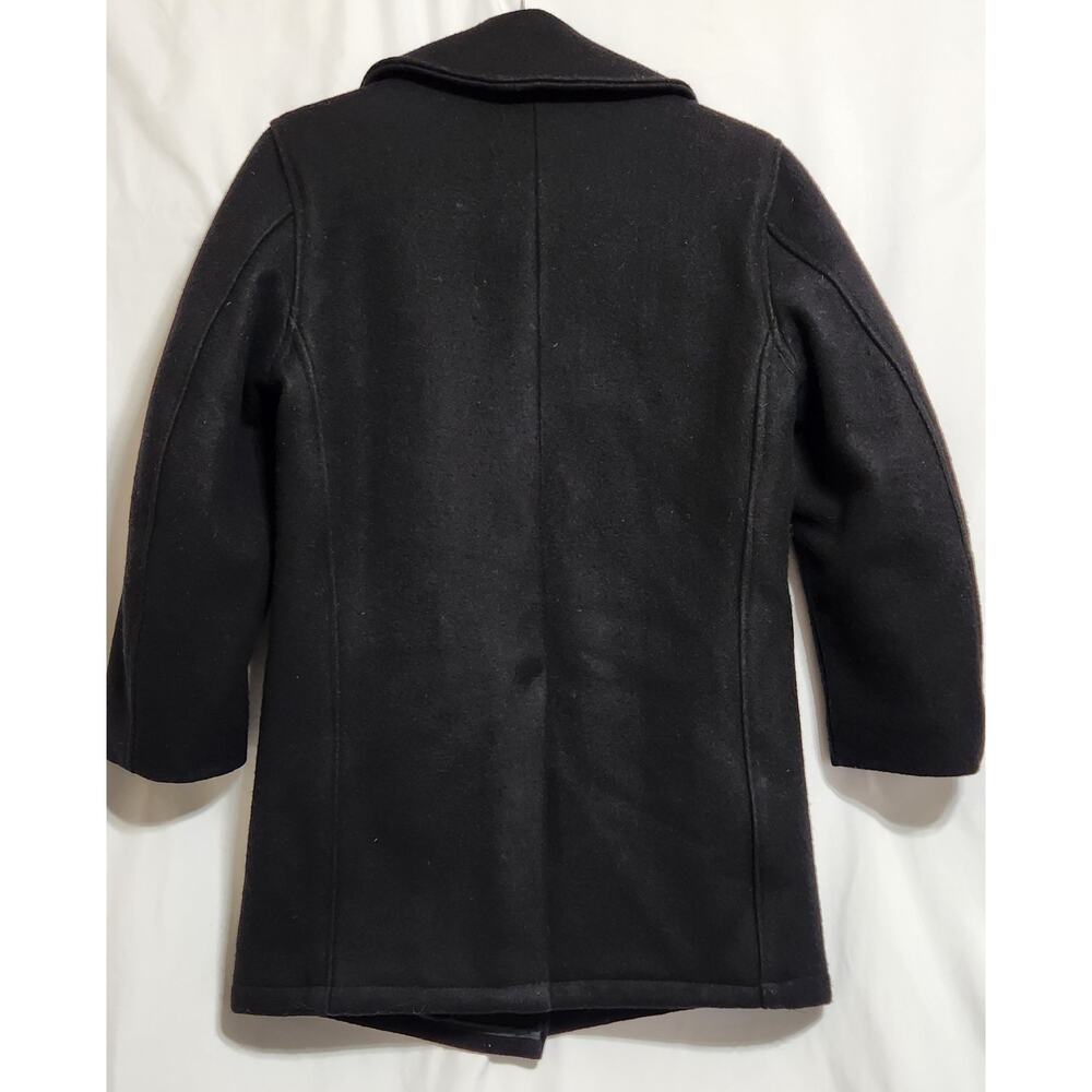 Golden Fleece Made in USA Peacoat Black Size 34 See Pics For Measurements - Picture 2 of 12
